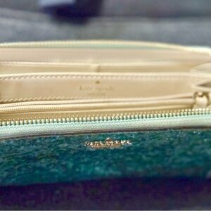 Kate Spade Teal and Cream Wallet